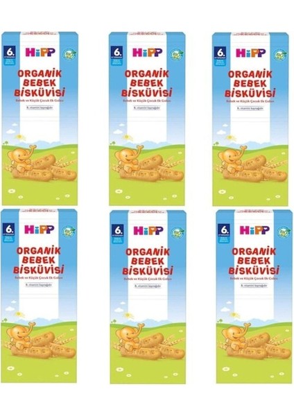 Organik Bebek Bisküvisi 180 Gr-6 Adet