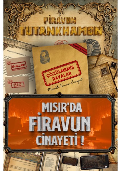 Dedektif Oyunu Firavun Suikast Cinayet Çözme Oyunu Katili Bulma Oyunu Dedektiflik Oyunu Dava Dosyası