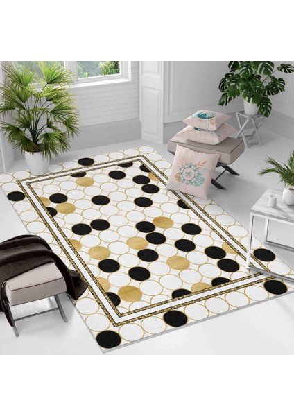Kaymaz Taban Yıkanabilir Halı – Mutfak, Salon, Yatak Odası Için Modern Dijital Baskı Halı