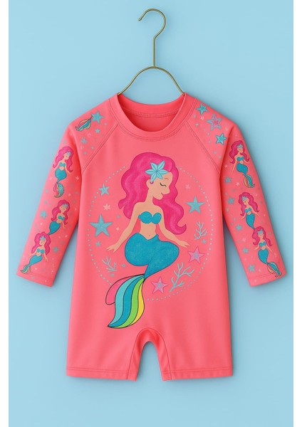 Kız Cocuk Uzun Kollu ve Fermuarlı Mayo 2 -10 Yas 11903