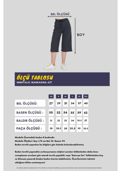 Yüksek Bel Cepli Rahat Kesim Mevsimlik Kadın Diz Altı Bermuda Füme Kapri Şort