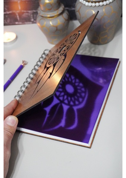 Rüya Kapanı Ahşap Kapak Günlük Planlayıcı Defter - Süresiz Ajanda (Ceviz) A5 - Tarihsiz Planlayıcı fiyatları