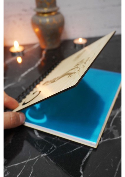 Mustafa Kemal Atatürk Ahşap Süresiz Plan Defteri - Tarihsiz Ajanda - Haftalık Planlayıcı - A5 fiyatları