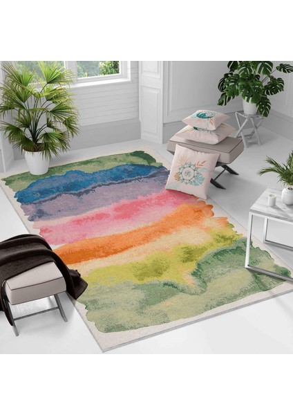 Kaymaz Taban Yıkanabilir Halı – Mutfak, Salon, Yatak Odası Için Modern Dijital Baskı Halı