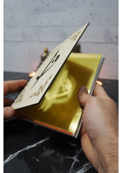 Elif Vav Temalı Ahşap Kapaklı Defter - Çizgili Defter - Ajanda - Okul Defteri (A5 - 120 Sayfa) fiyatları