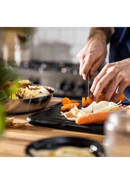 Kızartma Tavası 365+ Paslanmaz Çelik 28 cm Fırına Uygun Dayanıklı Eşit Isı Dağılımlı