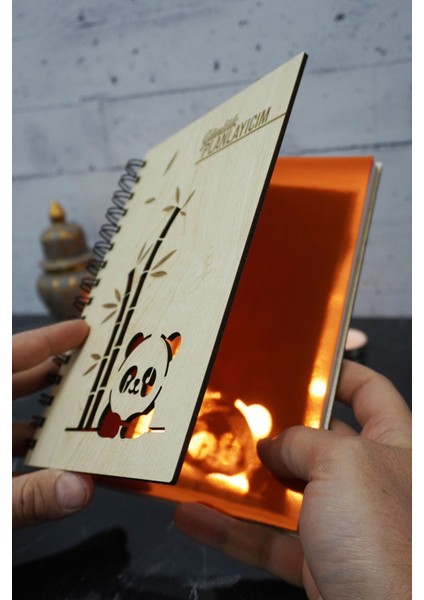 Panda Tasarım Ahşap Plan Defteri - Tarihsiz Ajanda - Günlük Planlayıcı (Planlama Defteri) A5 fiyatları