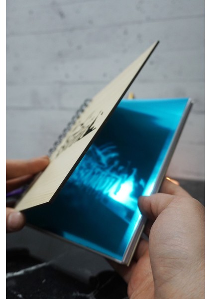 Istanbul Temalı Ahşap Kapaklı Defter - Noktalı Defter - Ajanda - Okul Defteri (A5 - 120 Sayfa) fiyatları