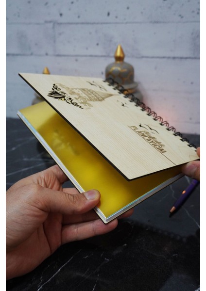 Galata Kulesi Ahşap Plan Defteri - Tarihsiz Planlama Defteri - Ajanda - Haftalık Planlayıcı - A5 fiyatları