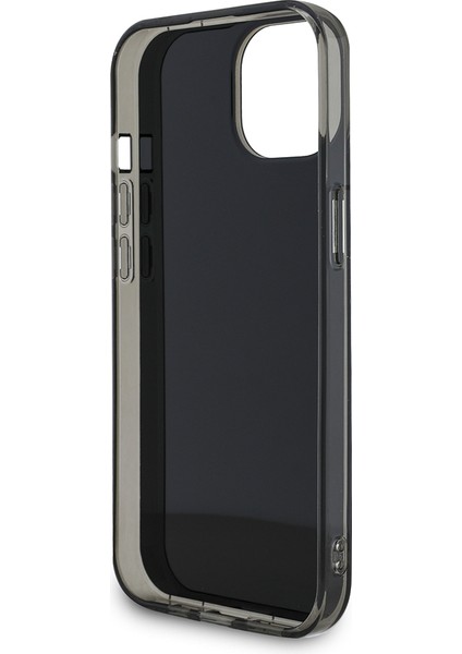 iPhone 14 Uyumlu Kılıf Mercedes Benz Lisanslı New Urban 3 Sert Pc Paralel Çizgi Desenli Kapak Siyah