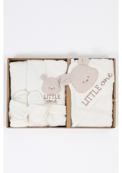 Erkek Bebek Işemeli Lüks Bornoz Takımı Havlu Seti % 100 Pamuk Kumaş 0- 2 Yaş STL7054 fiyatları