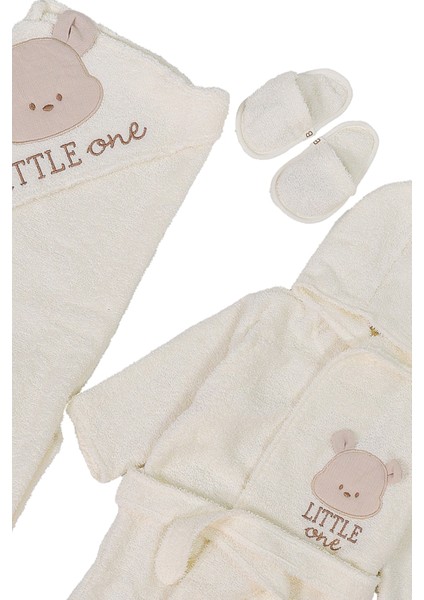 Erkek Bebek Işemeli Lüks Bornoz Takımı Havlu Seti % 100 Pamuk Kumaş 0- 2 Yaş STL7054 indirimleri