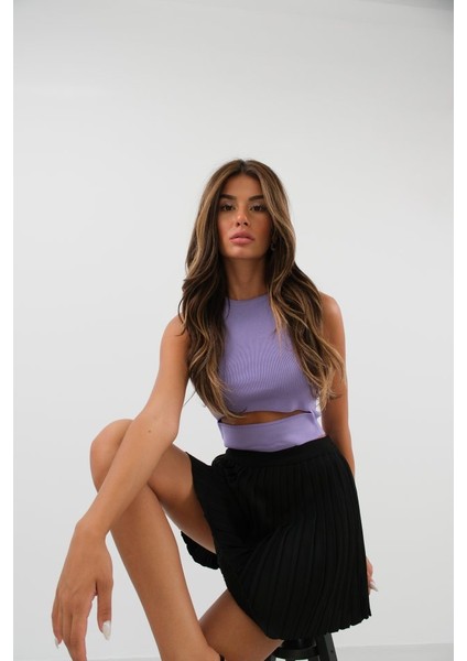 Pencere Detay Triko Bluz fırsatları