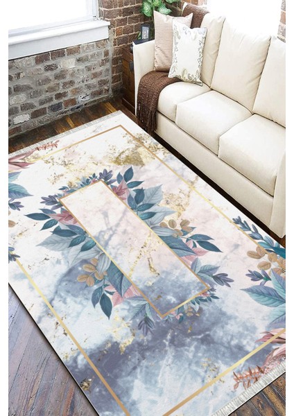 Modern Desenli Yıkanabilir Halı Kilim Kaymaz Tabanlı Yolluk Dot Tabanlı Halı 2198B fiyatları