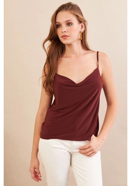 Kadın Taba Degaje Yaka Bluz LPP1286-90 fırsatları