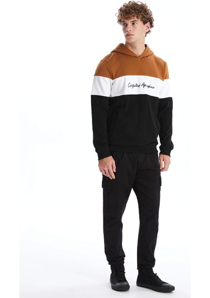 Xsıde Siyah Standart Kalıp Gabardin Erkek Jogger Pantolon
