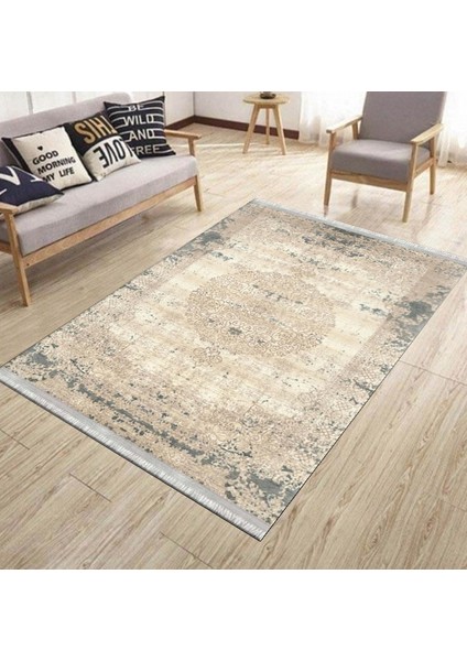 Eskitme Desenli Kaymaz Taban Halı Makinede Yıkanabilir Kilim Dot Tabanlı Salon Halısı 3016B fırsatları