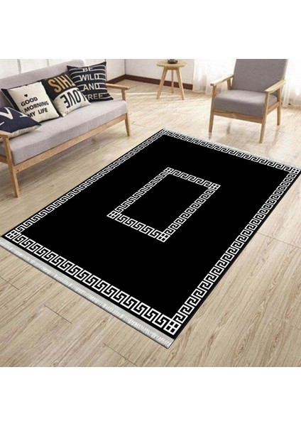 Çizgili Desen Kaymaz Taban Halı Makinede Yıkanabilir Kilim Dot Tabanlı Salon Halısı 3110E fiyatları