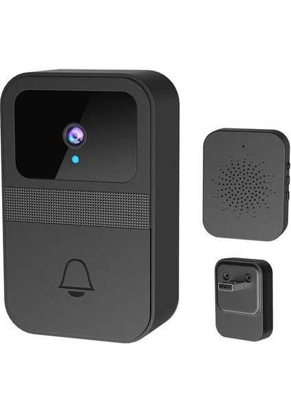 D9 Siyah Akıllı Su Geçirmez Kablosuz Kapı Zili