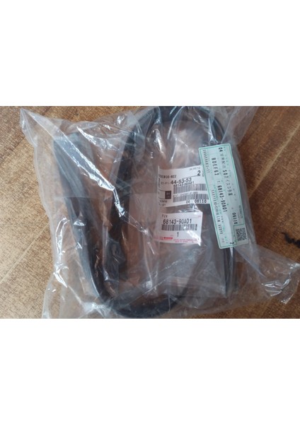 68143-90A01 Toyota Land Cruiser Ön Kapı Pencere Camı Hava Yalıtım Şeridi 2x 1986-1990 - 6814390A01 1985-1990 6x Serisi Toyota Land Cruiser'lar Için