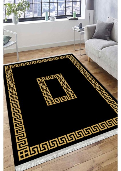 Çizgili Desen Kaymaz Taban Halı Makinede Yıkanabilir Kilim Dot Tabanlı Salon Halısı 3110F fiyatları