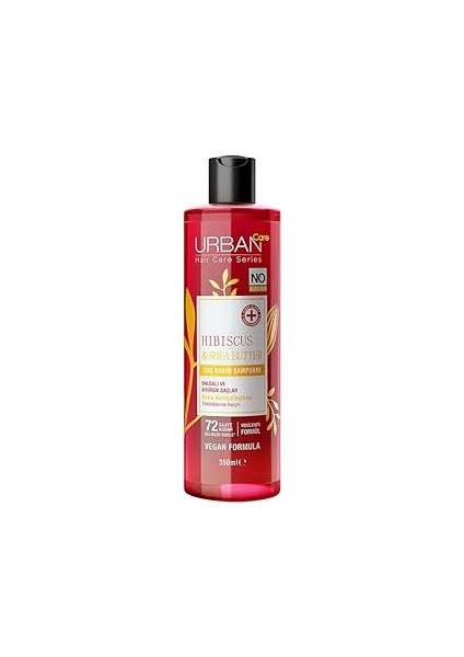 Urban Care Hibiscus & Shea Butter Bukle Belirginleştirici Saç Bakım Şampuanı, 350 Mililitre, Vegan