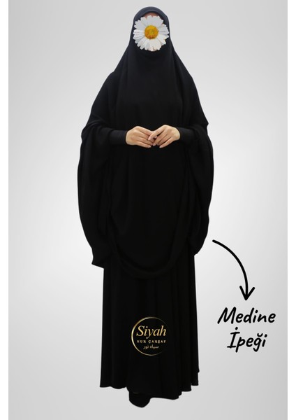 Sultan Baş Iki Parça Sandy Kol Medine Ipeği Çarşaf