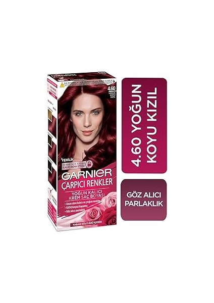 Garnier Çarpıcı Renkler Saç Boyası 4.60 Yoğun Koyu Kızıl