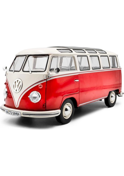 1/18 Volkswagen T1 Samba – Red / Whıte – 1962