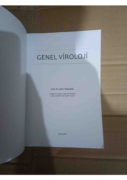 Genel Viroloji Prof Kadir Yesilbağ Cok Temiz Kondisyonda Tip Kitabidir fiyatları