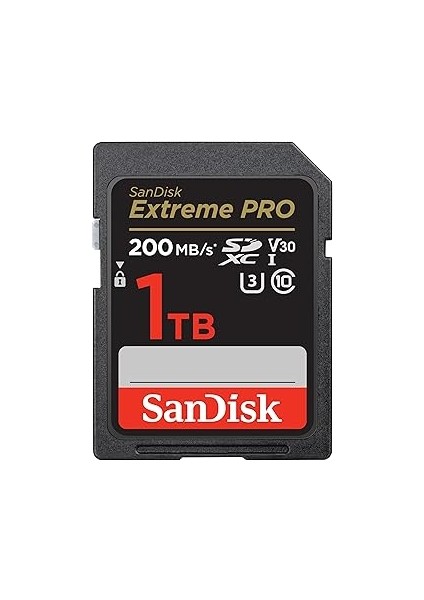 Extreme Pro Sd Uhs I 1tb Card For 4K Video For Dslr And Mirrorless Cameras 200MB/S Read & 1