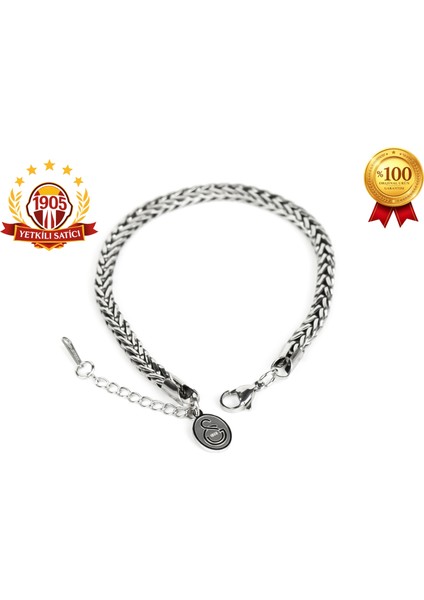 Gs Fox Çelik Bileklik Unisex Paslanmaz Çelik 19 cm Uzunlukta Ayarlanabilir