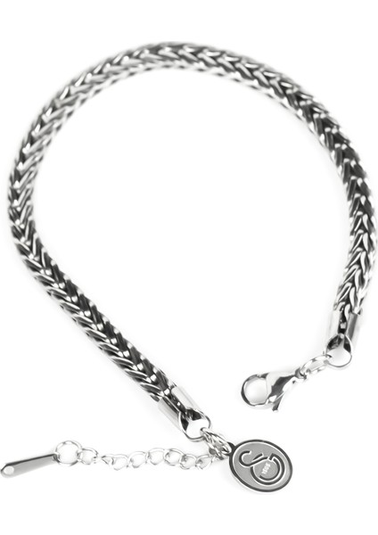 Gs Fox Çelik Bileklik Unisex Paslanmaz Çelik 19 cm Uzunlukta Ayarlanabilir indirimleri