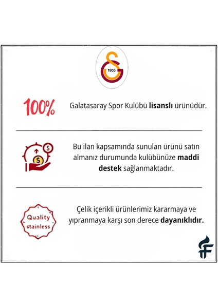 Gs Fox Çelik Bileklik Unisex Paslanmaz Çelik 19 cm Uzunlukta Ayarlanabilir