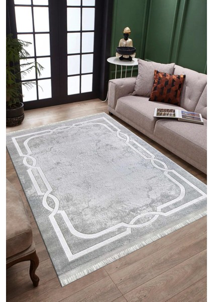 Makinede Yıkanabilir Kilim Kaymaz Tabanlı Halı Kolay Süpürülebilir Dot Tabanlı Salon Halısı 3075B modelleri