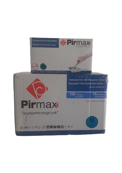 Vinil Muayene Eldiveni Pudrasız Medium (10 Pk)