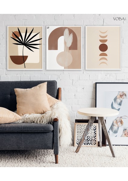 3 Parça Mdf Bohem Tablo Seti