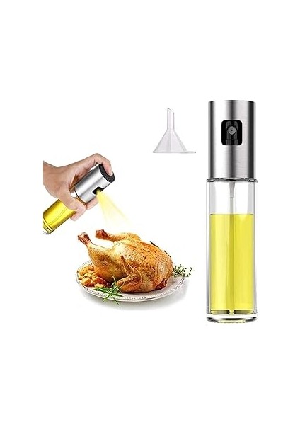Yağ Püskürtücü Şişe, 100 ml Sirke Püskürtücü, Sos Spreyi, Izgara, Zeytinyağı Cam Şişe, Mutfak, Pişi