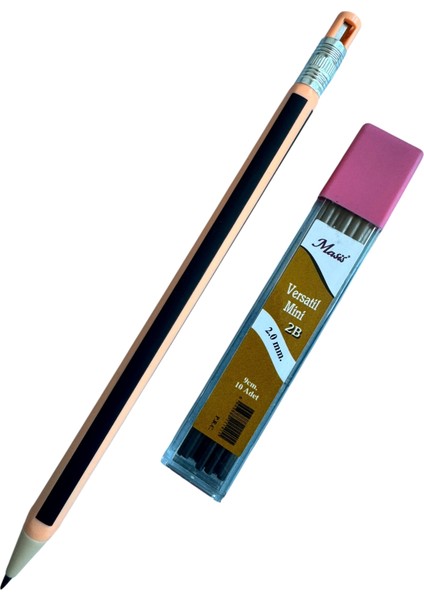 2.0mm Mekanik Kurşun Kalem Seti, 10 Adet Yedek Uç Ile, Pastel Renkli fiyatları