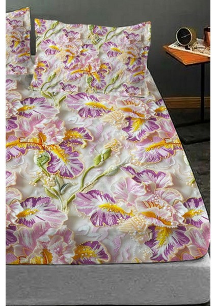%100 Pamuk Lastikli Çarşaf Özel Tasarım 5d Dijital 60 Tel Embroidery Dreams fiyatları