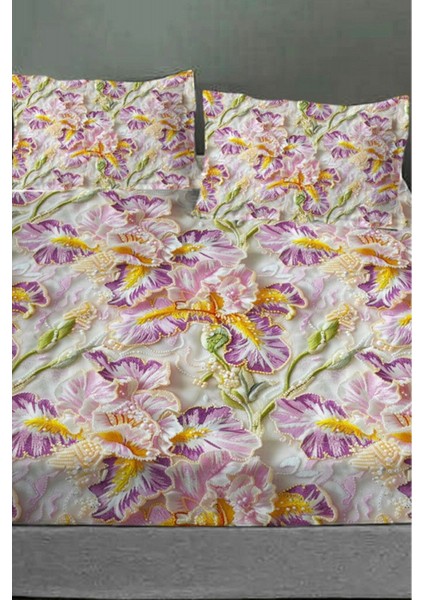%100 Pamuk Lastikli Çarşaf Özel Tasarım 5d Dijital 60 Tel Embroidery Dreams modelleri