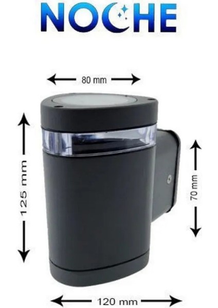 Venedik Dış Mekan Duvar Apliği – Tek GU10’LU Antrasit Aydınlatma fiyatları