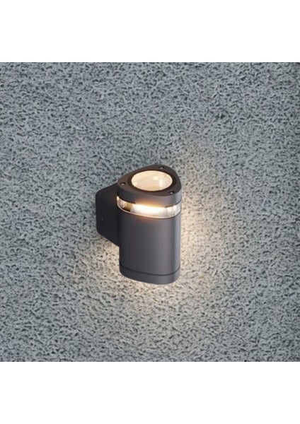 Venedik Dış Mekan Duvar Apliği – Tek GU10’LU Antrasit Aydınlatma