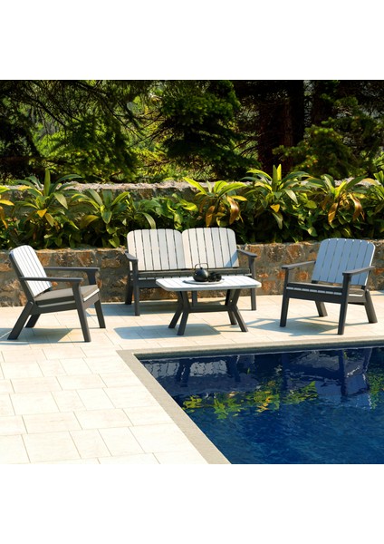 Silva Bahçe Kanepe Takımı Seti - Antrasit / Soğuk Gri fiyatları