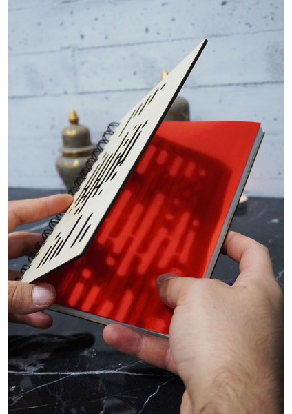 Müzik Ritmi Temalı Ahşap Kapaklı Defter - Çizgili Defter - Ajanda - Okul Defteri (A5 - 120 Sayfa) fiyatları