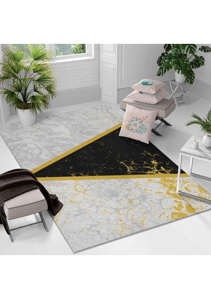 Kaymaz Taban Yıkanabilir Halı – Mutfak, Salon, Yatak Odası Için Modern Dijital Baskı Halı
