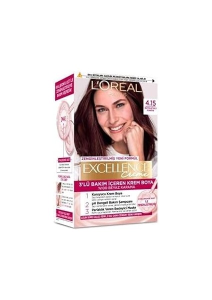 Paris Paris Creme 4.15 Büyüleyici Kahve Saç Boyası