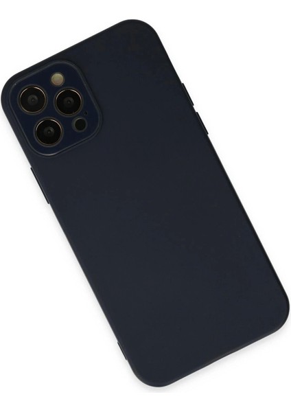 iPhone 12 Pro Max Kılıf Lansman Glass Kapak - Lacivert fiyatları