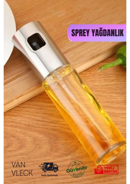 Cam Şişe Sprey Yağdanlık – Püskürtmeli Yağlık & Sirkelik, Kontrollü Dozajlı Mutfak Yağ Spreyi