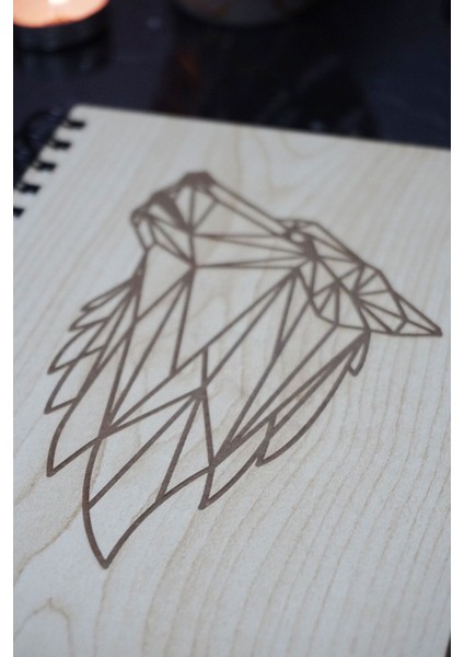 Kurt Temalı Ahşap Kapaklı Defter - Noktalı Defter - Ajanda - Okul Defteri (A5 - 120 Sayfa) fiyatları